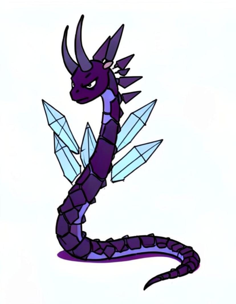 Shadecoil, a Pokemon OC made on GenTube