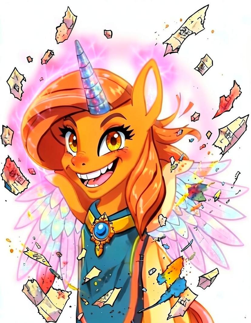 Sparkstride, a My Little Pony OC made on GenTube