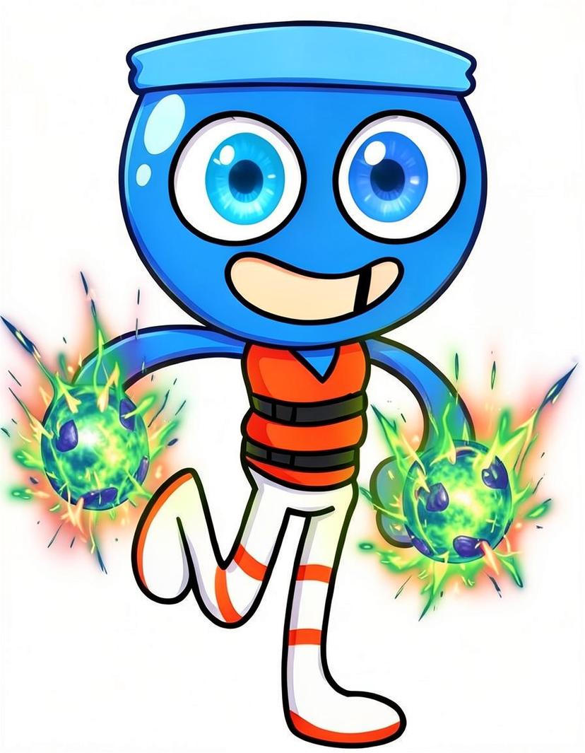 Finn, a Sonic OC made on GenTube