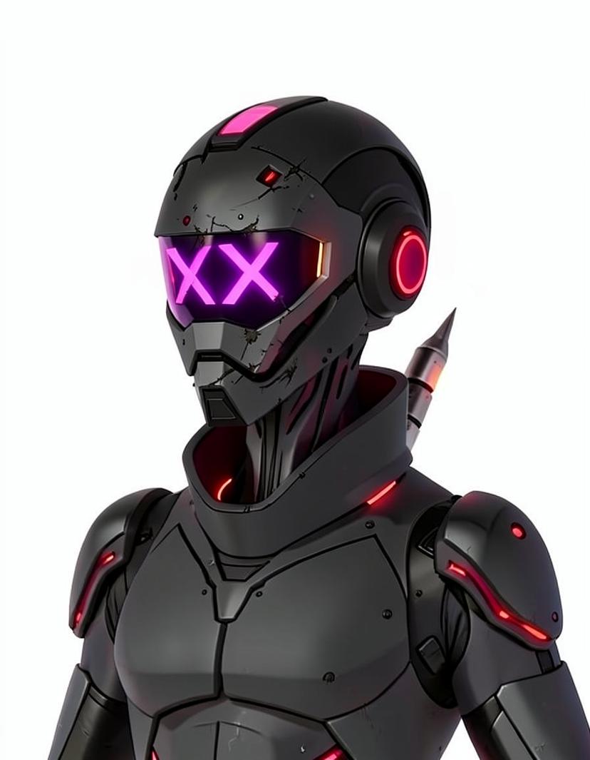 Glitchblade, a Murder Drones OC made on GenTube