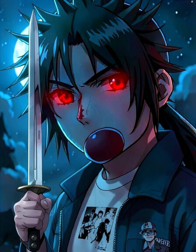 Kurokaze, a Naruto OC made on GenTube