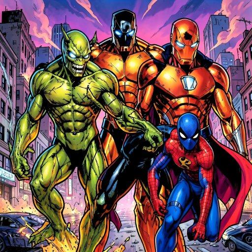 Combination, a Marvel Superhero OC made on GenTube