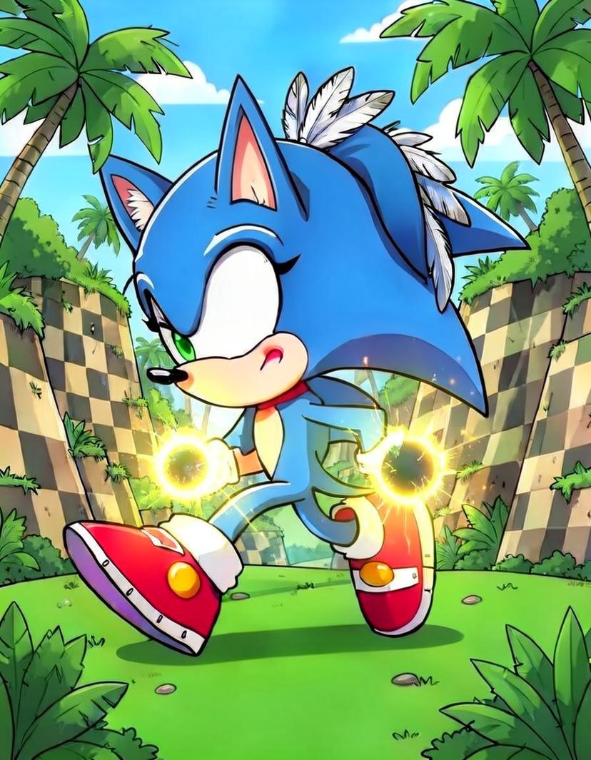 Loona, a Sonic OC made on GenTube