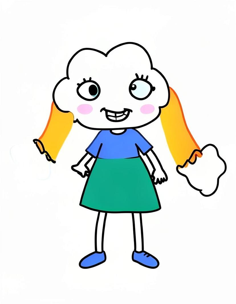 Fluff, a Dandys World OC made on GenTube