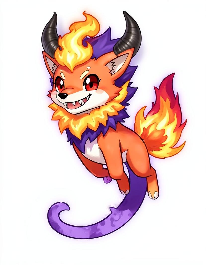 Scorchowl, a Pokemon OC made on GenTube