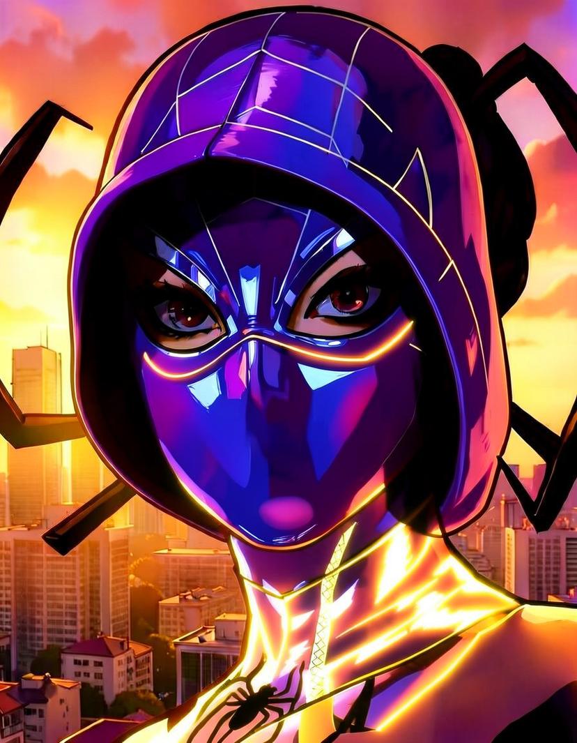 Nightweaver, a Spider Man OC made on GenTube