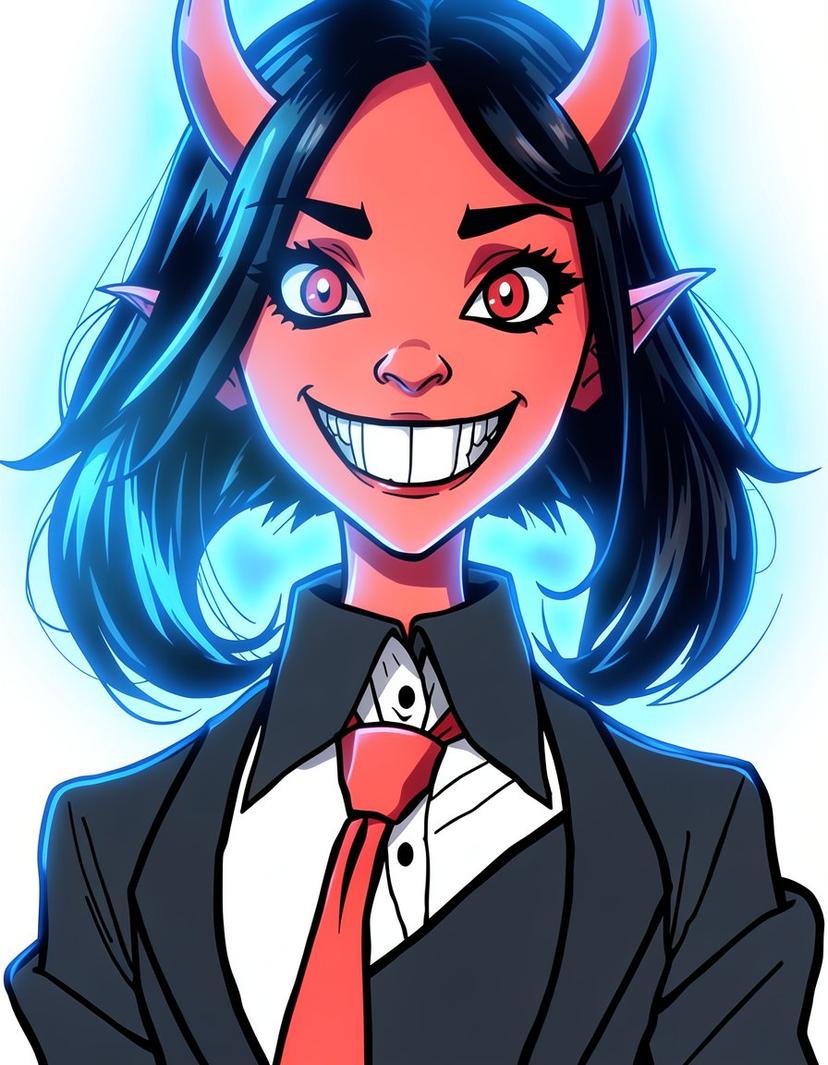 Onyx Tie, a Hazbin Hotel OC made on GenTube