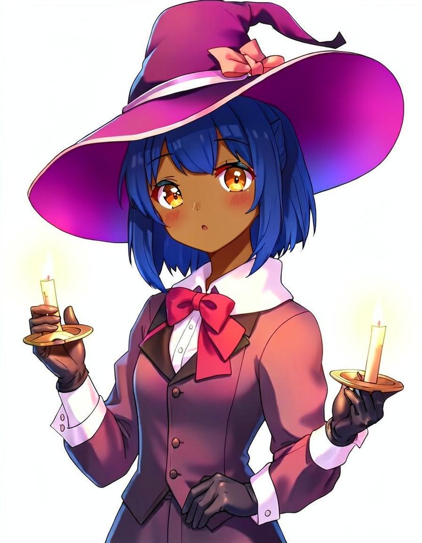 Azurea, a Waifu OC made on GenTube