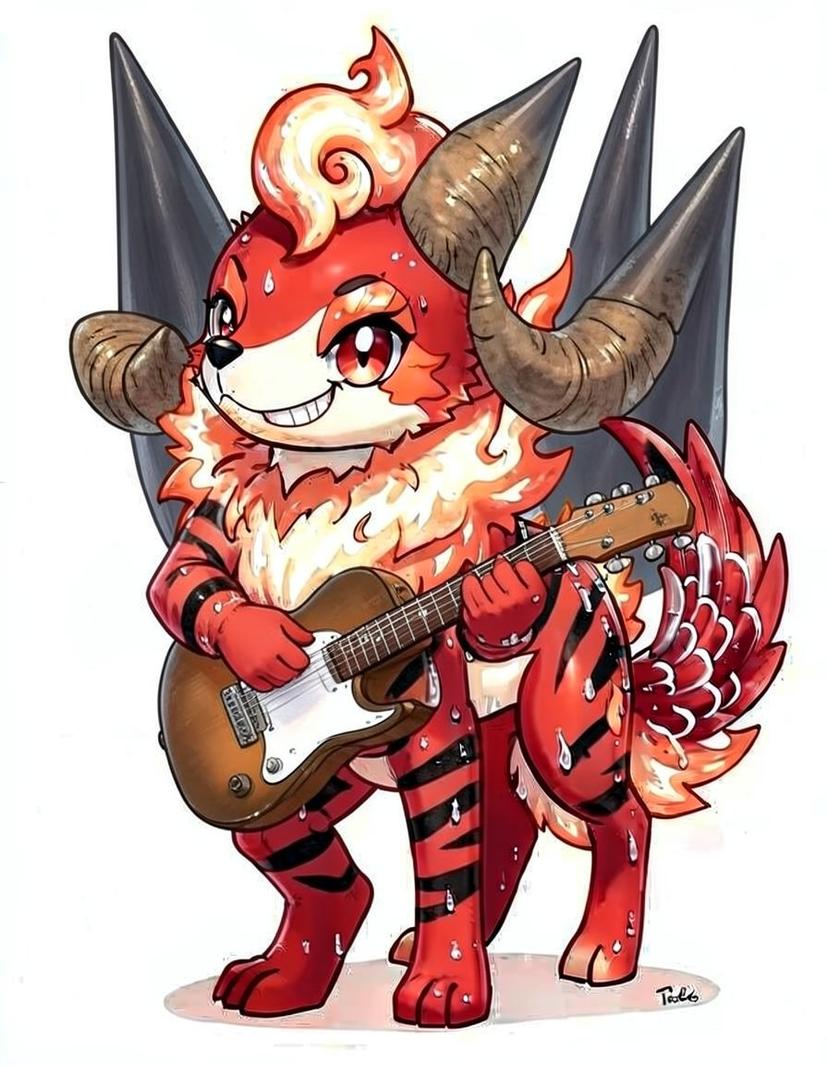 Emberwolf, a Pokemon OC made on GenTube