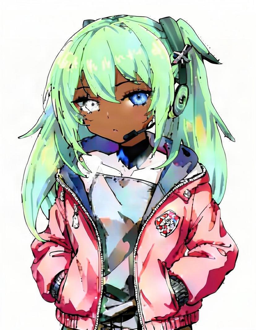 Mime Aoyama, a Vocaloid OC made on GenTube