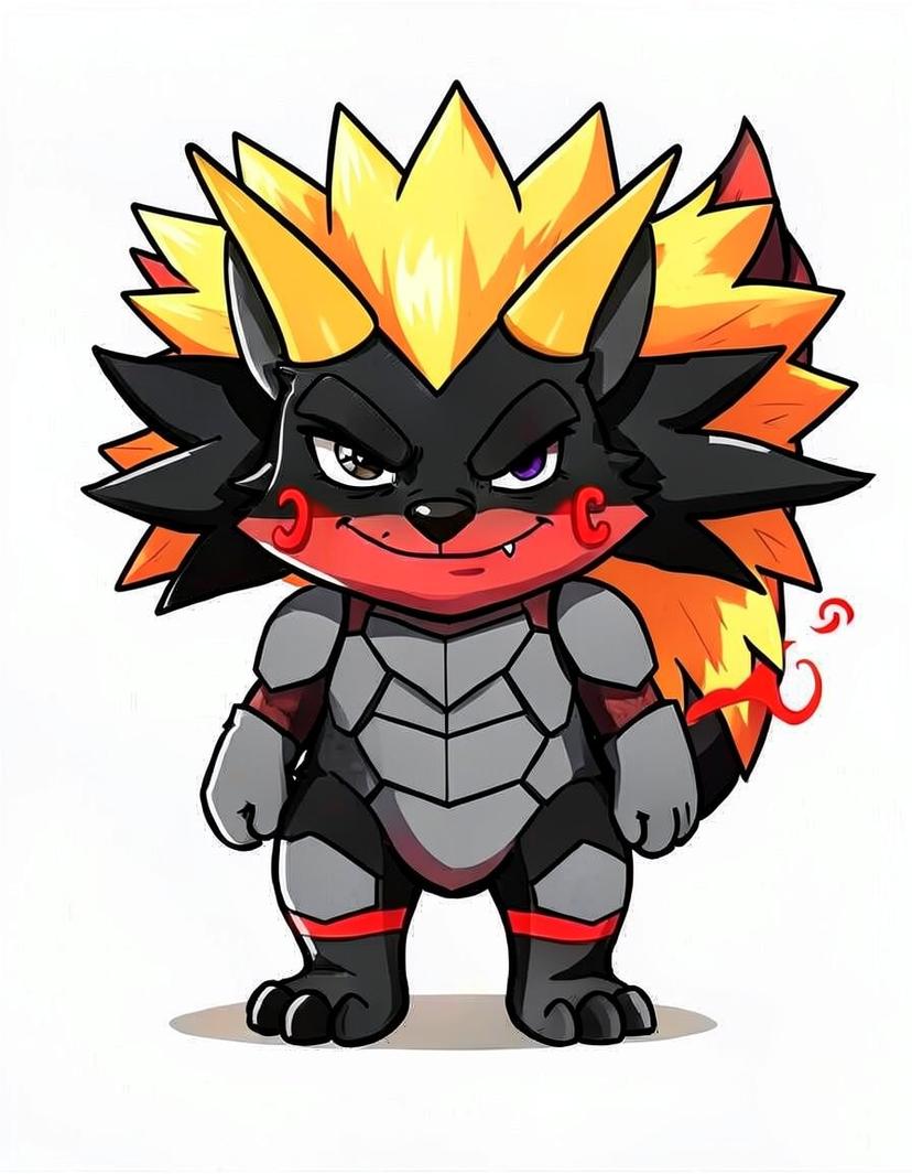 Nightspike, a Pokemon OC made on GenTube