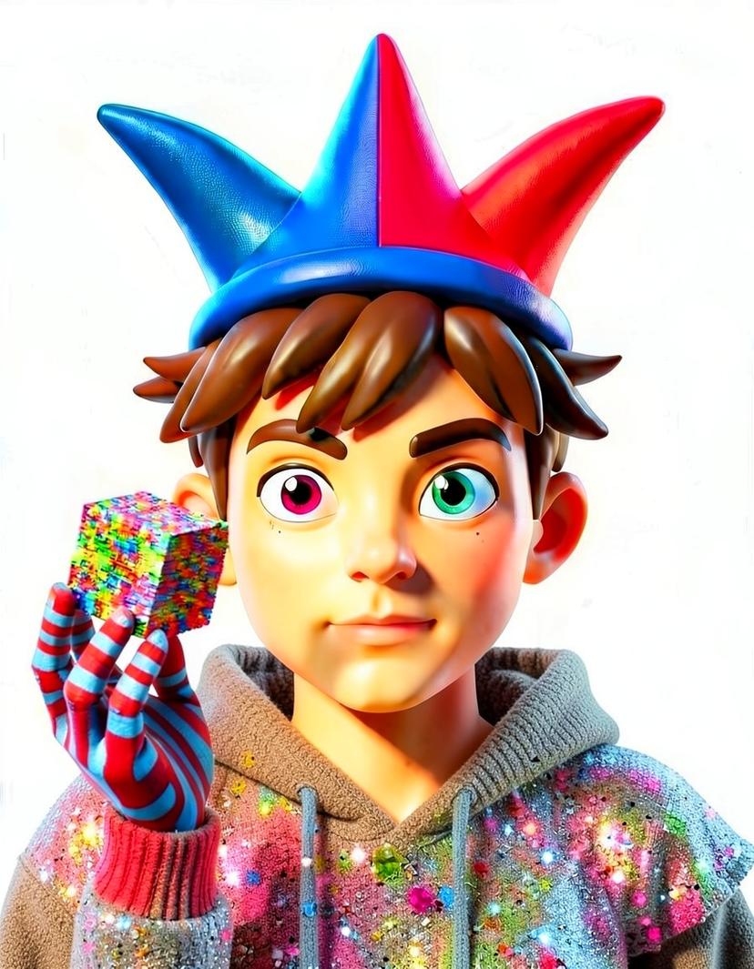 Neno, a Digital Circus OC made on GenTube