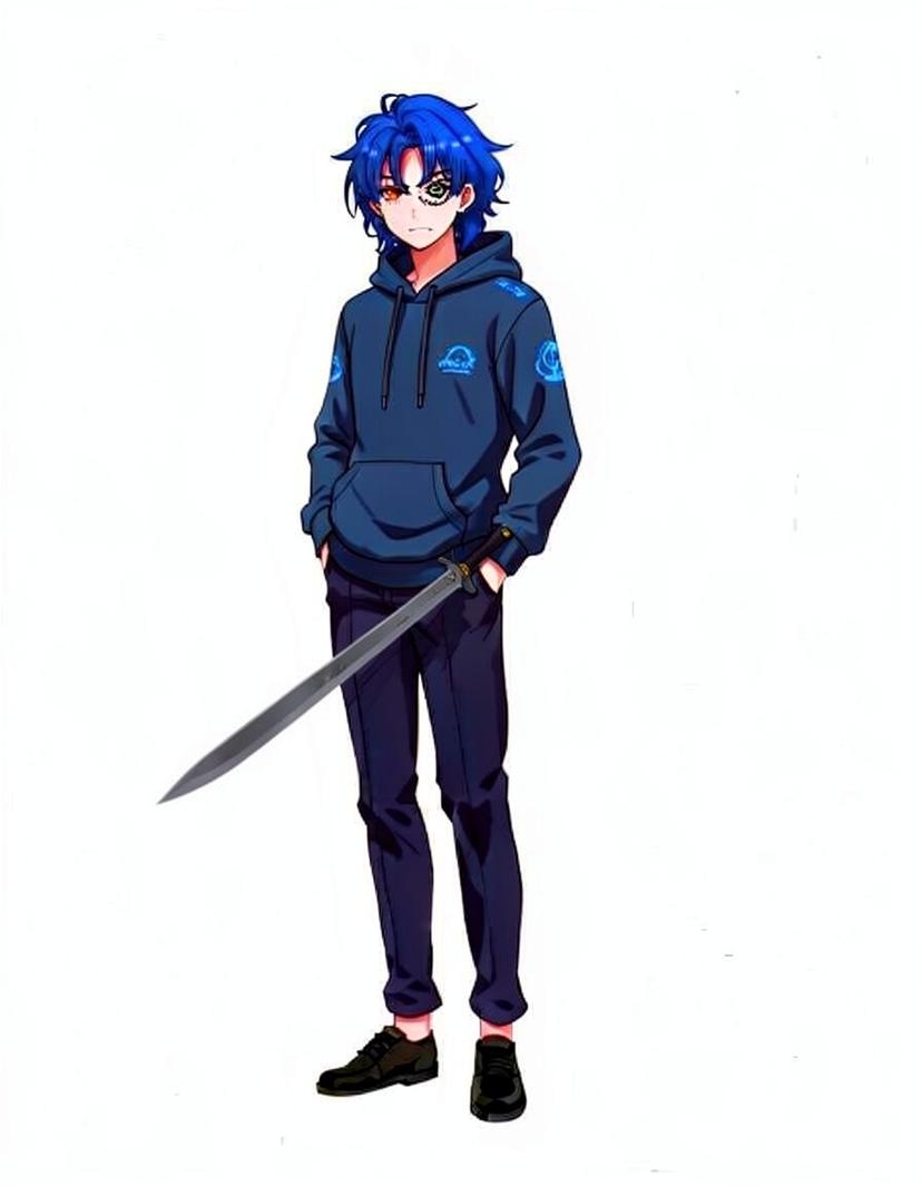 Azure Veil, a Jujutsu Kaisen OC made on GenTube