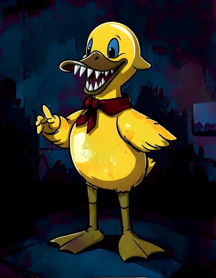 Quackbolt, a FNAF OC made on GenTube