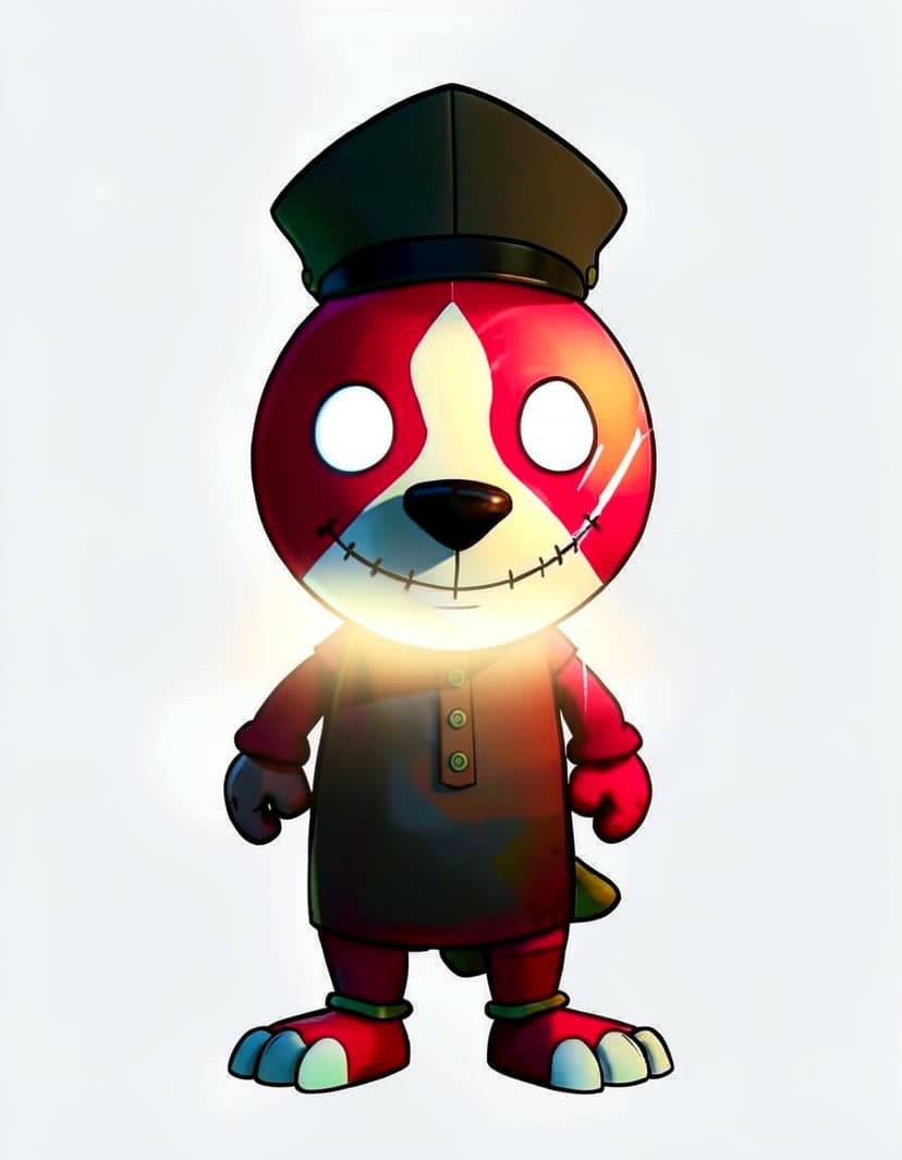 Crimson Stitch, a FNAF OC made on GenTube