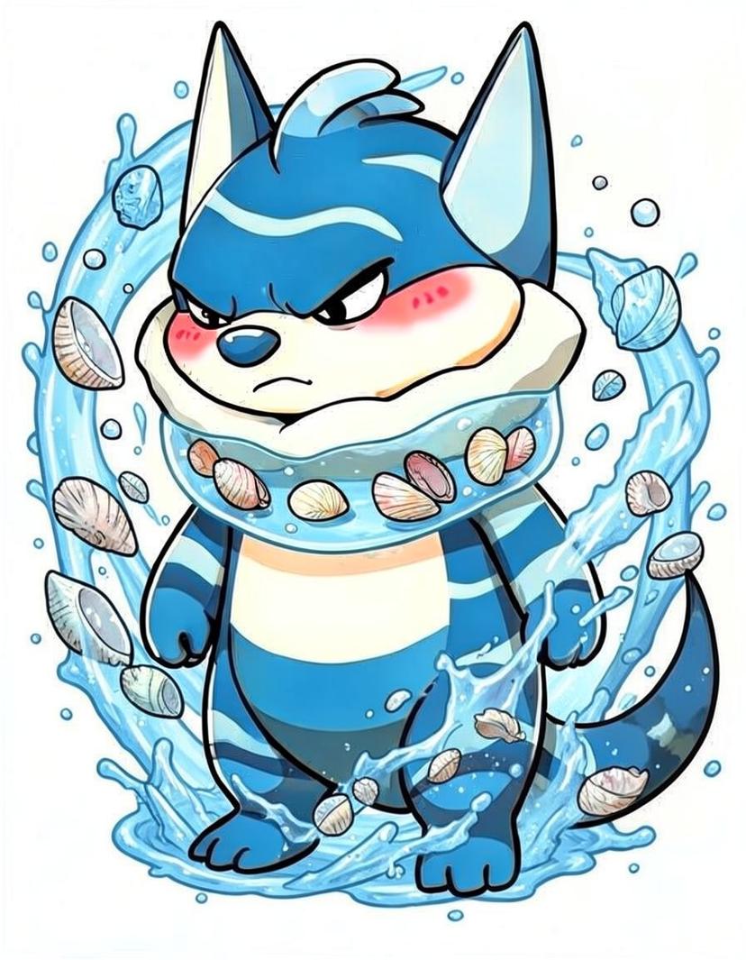 Aqua Ripple, a Pokemon OC made on GenTube