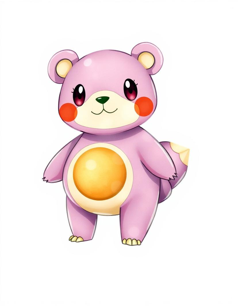 Lumabear, a Pokemon OC made on GenTube