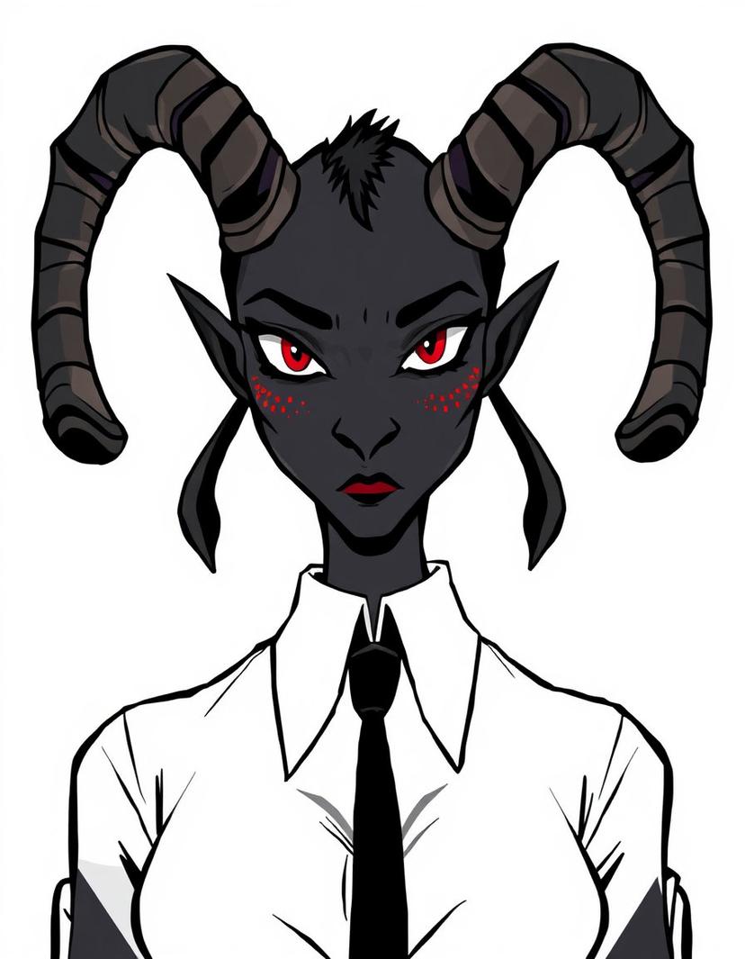 Raven, a Hazbin Hotel OC made on GenTube