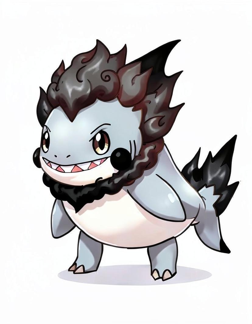 Emberchomp, a Pokemon OC made on GenTube