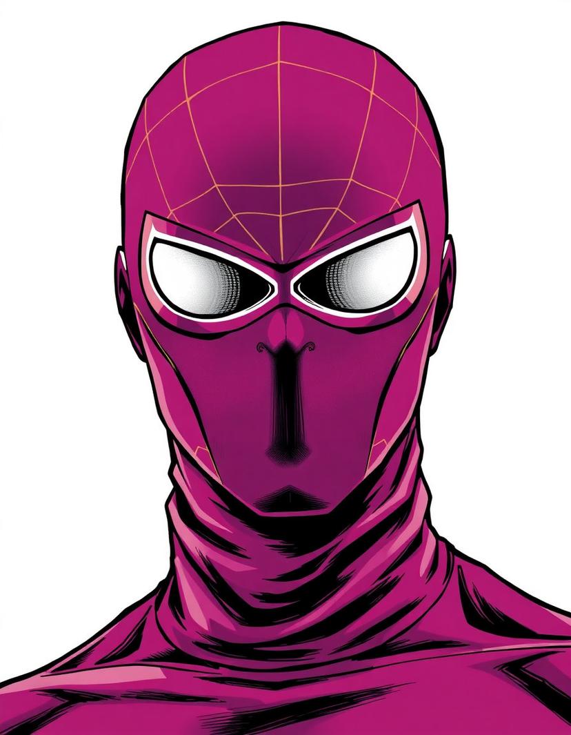 Crimson Veil, a Spider Man OC made on GenTube