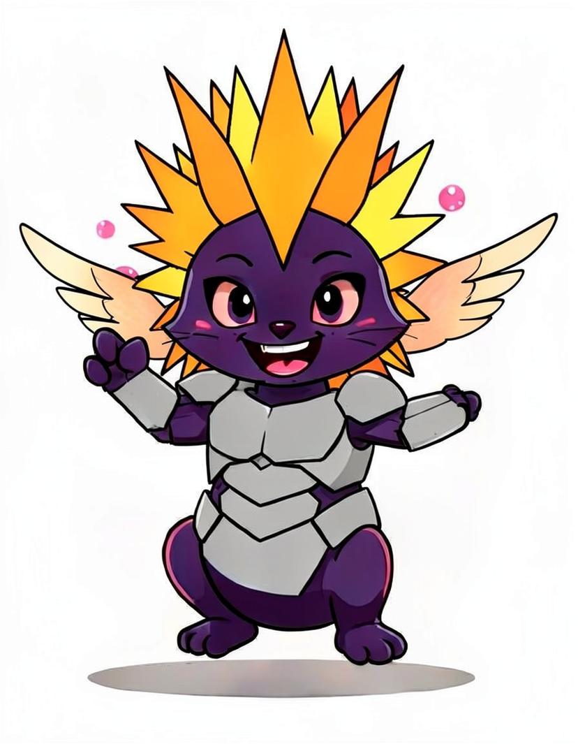 Amethyst Spark, a Pokemon OC made on GenTube