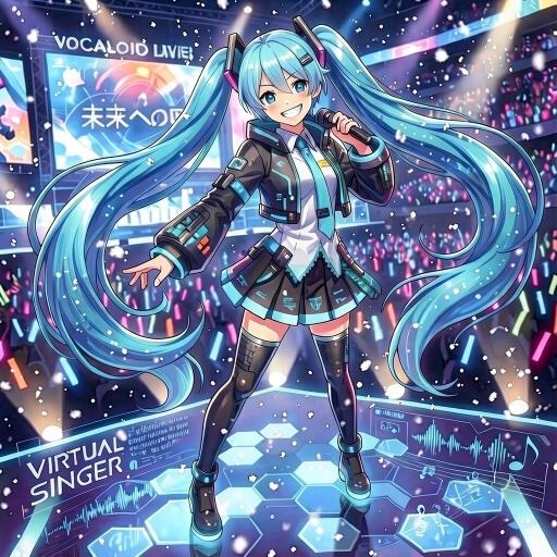 Koe, a Vocaloid OC made on GenTube