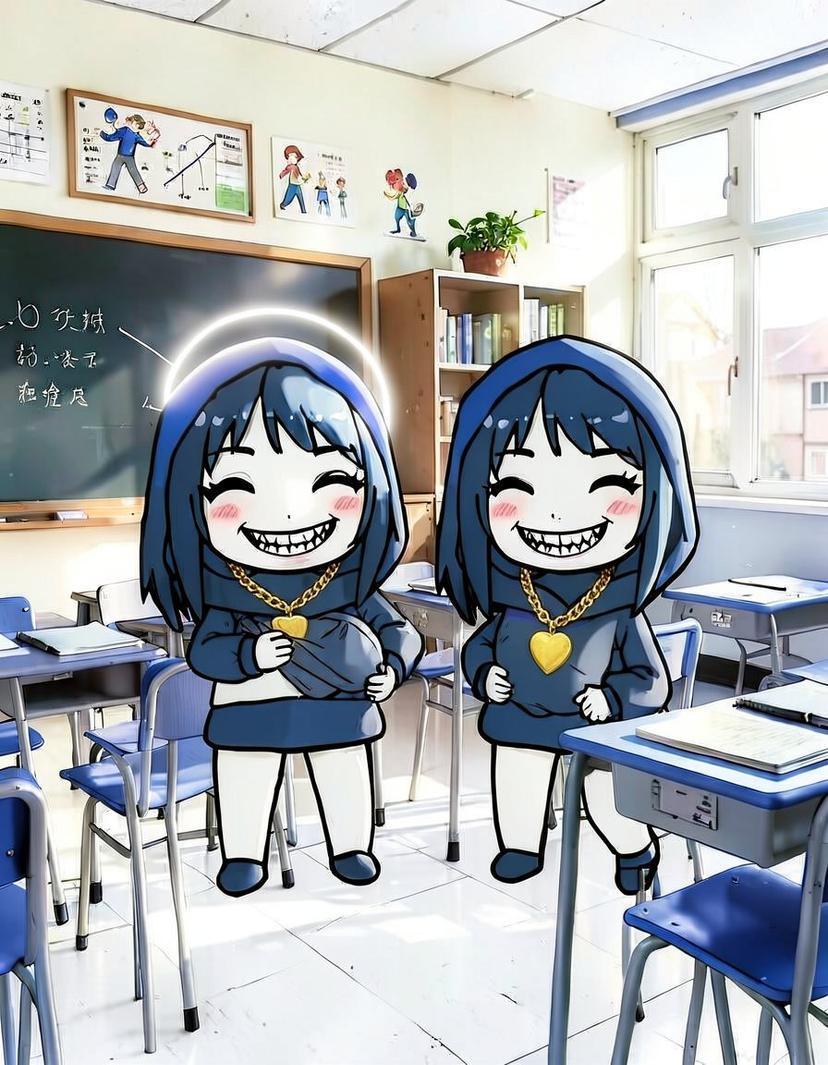 Cobalt Grin, a Deltarune OC made on GenTube