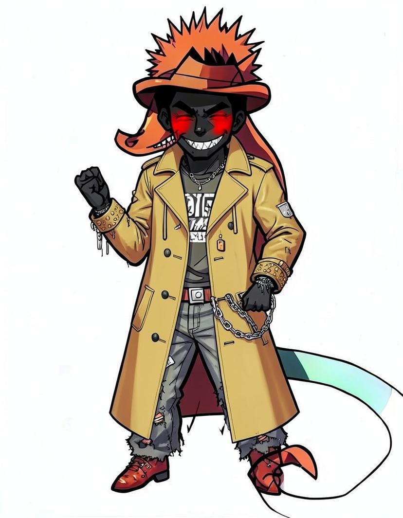 Rusty, a Hazbin Hotel OC made on GenTube