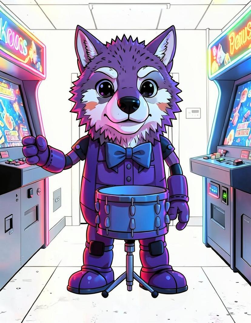 Wolfla, a FNAF OC made on GenTube