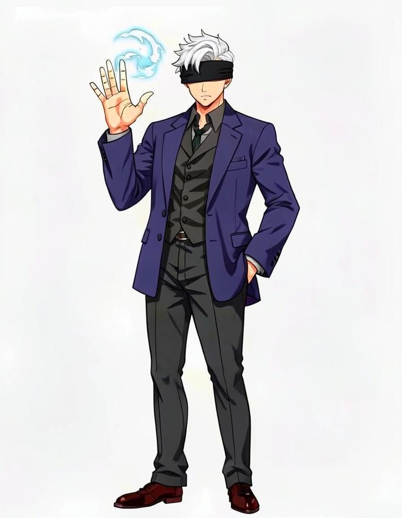 Satu Gojo, a Jujutsu Kaisen OC made on GenTube