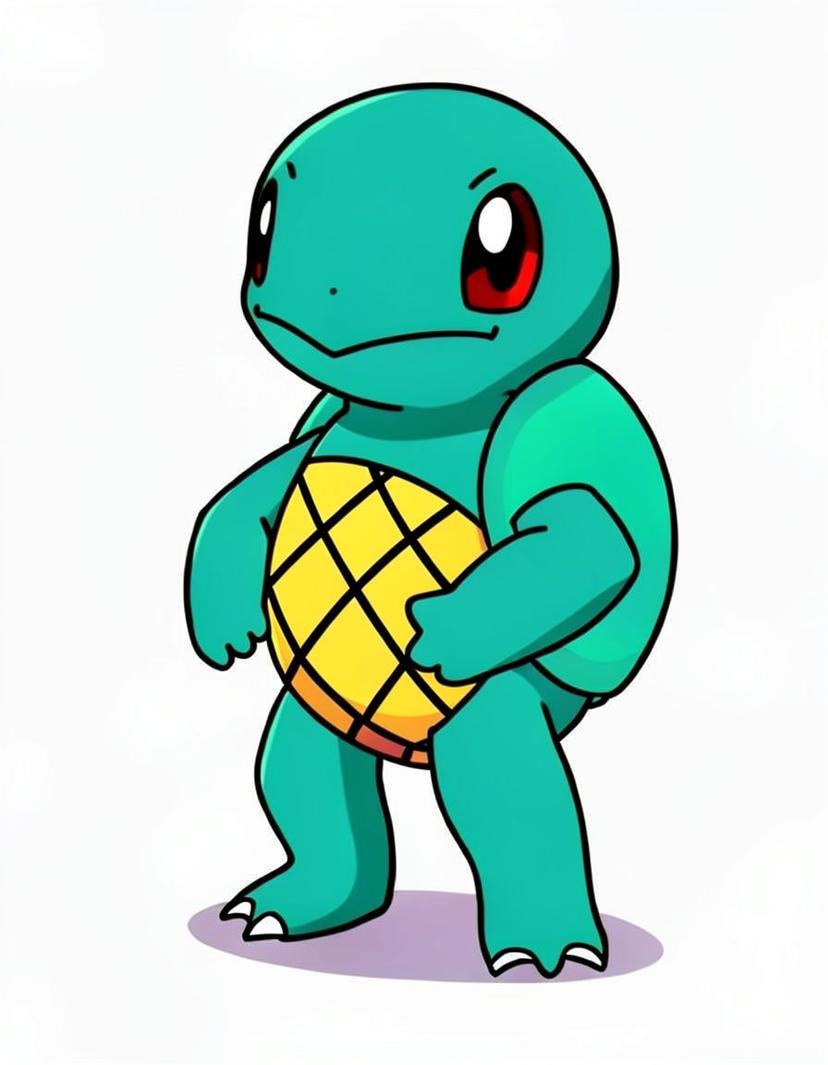 Squirtle, a Pokemon OC made on GenTube