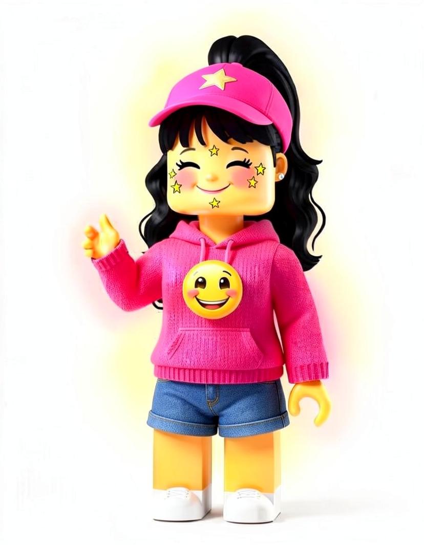 Peachy Pop, a Roblox OC made on GenTube
