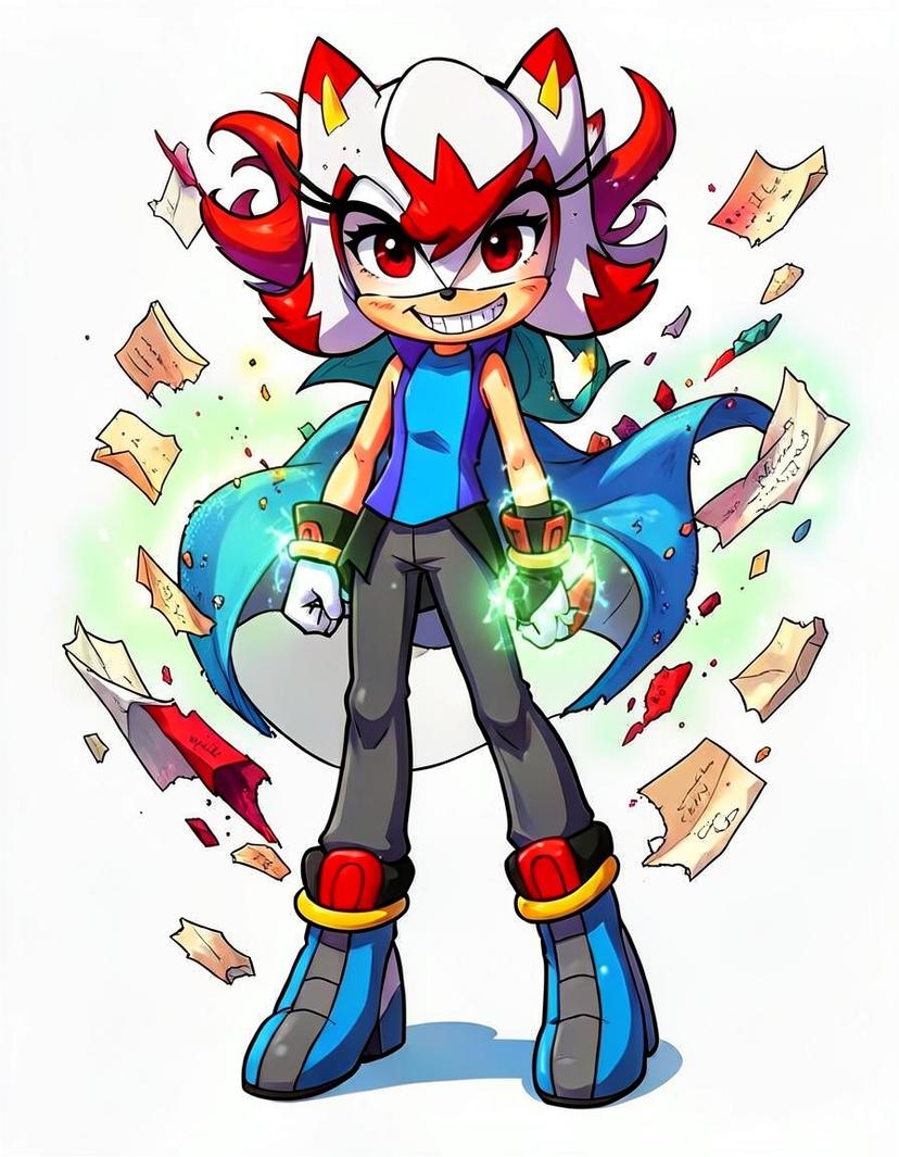 Scratch the hedgehog, a Sonic OC made on GenTube