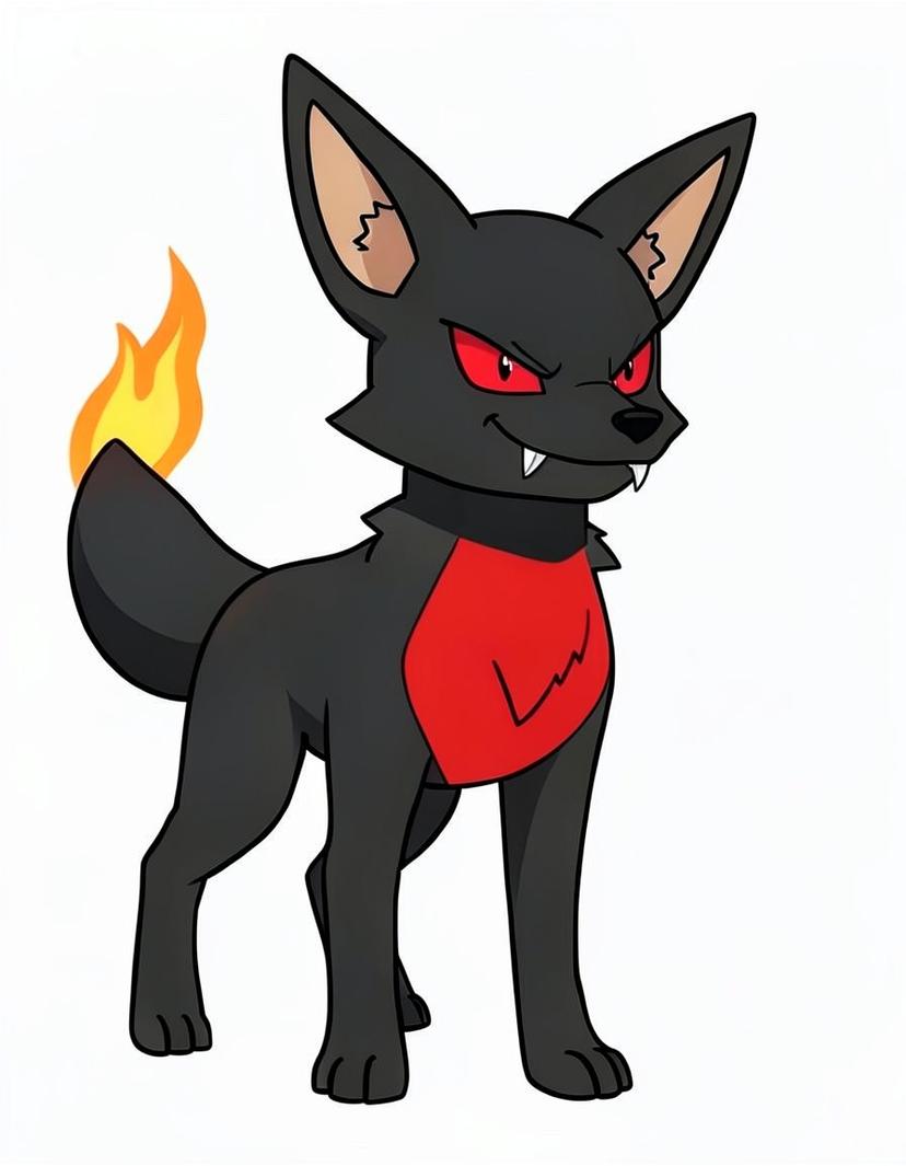 Shadewolf, a Pokemon OC made on GenTube