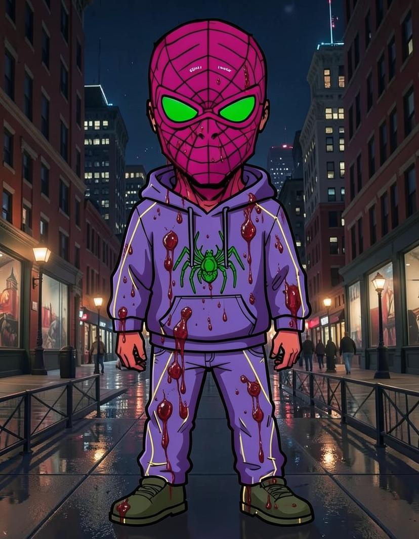 Crimson Wraith, a Spider Man OC made on GenTube