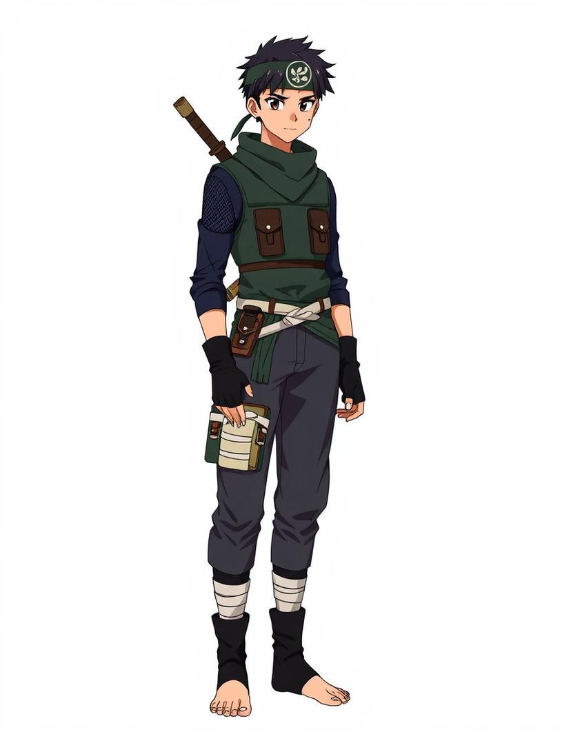 Kazeleaf, a Naruto OC made on GenTube