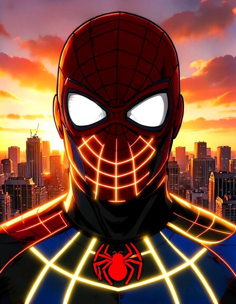 Spaider man, a Spider Man OC made on GenTube