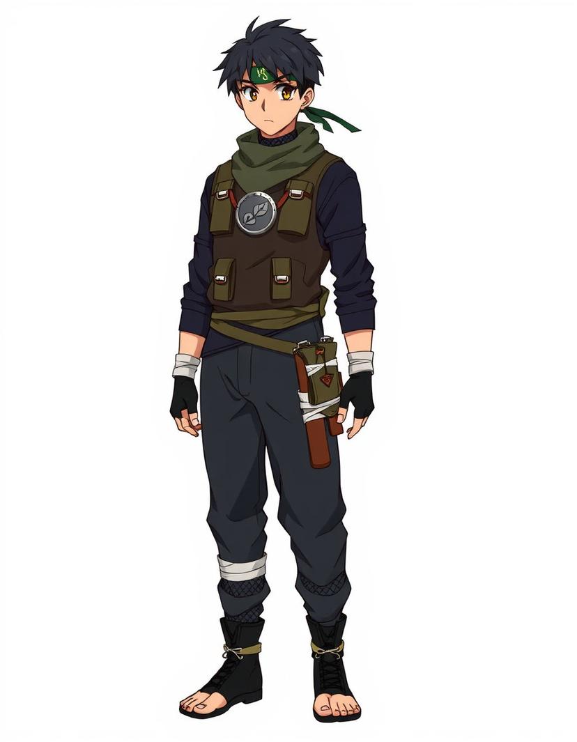 Kageleaf, a Naruto OC made on GenTube