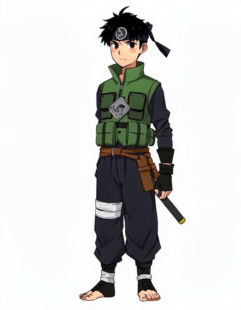 Kurojin, a Naruto OC made on GenTube