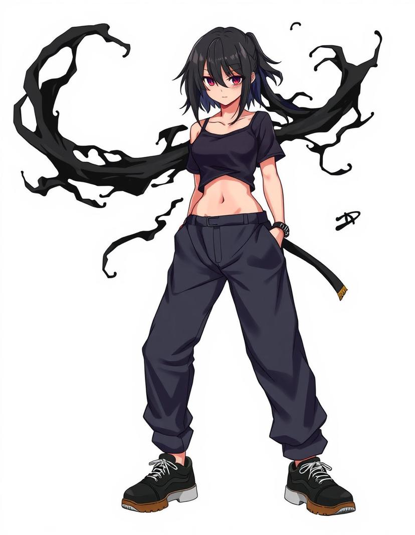 Shadeveil, a Jujutsu Kaisen OC made on GenTube