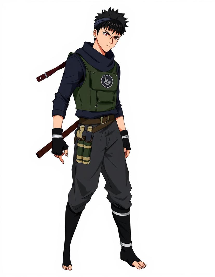 Kazeleaf, a Naruto OC made on GenTube