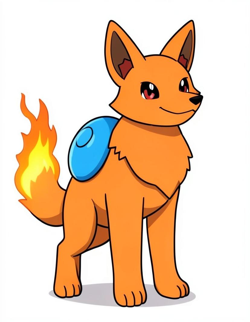Cinderwolf, a Pokemon OC made on GenTube