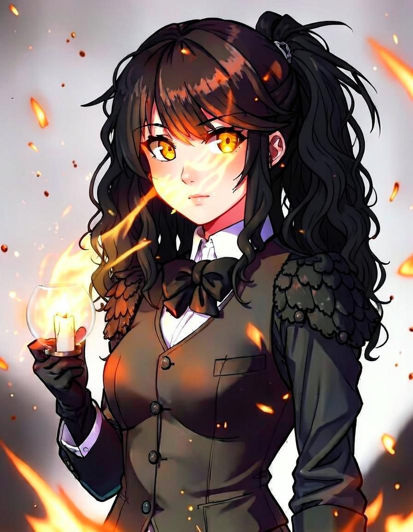 Aru, a Fourth Wing OC made on GenTube