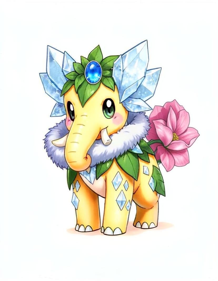 Bloomflake, a Pokemon OC made on GenTube