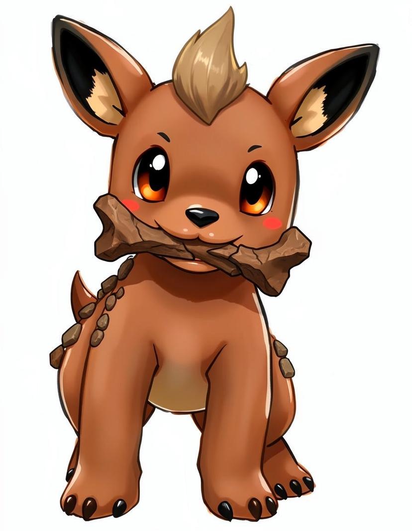 Duspup, a Pokemon OC made on GenTube