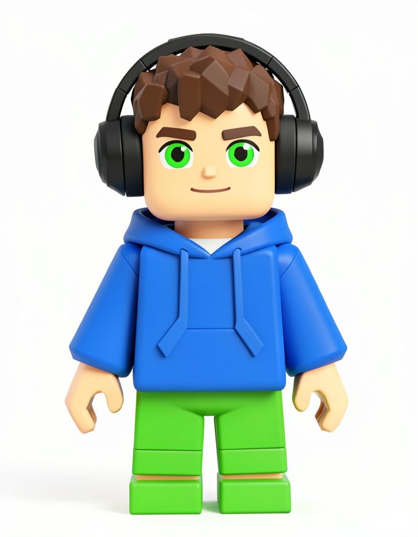 BlockBeat, a Roblox OC made on GenTube