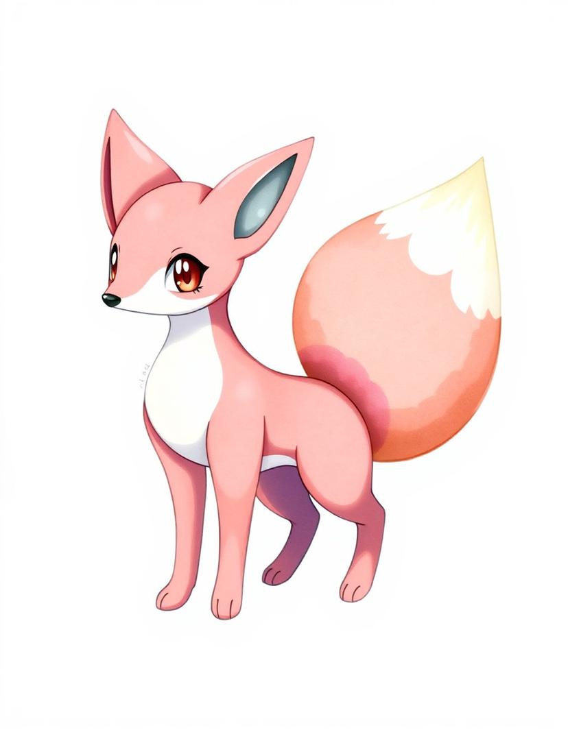 Zephyfox, a Pokemon OC made on GenTube