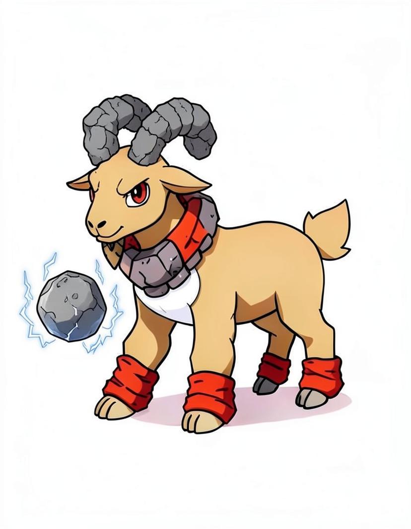 Brawlerhorn, a Pokemon OC made on GenTube