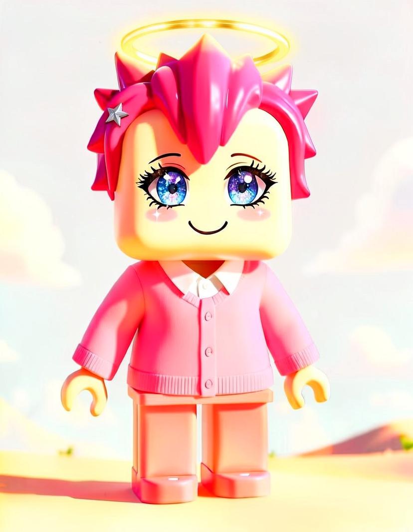 Rosy Halo, a Roblox OC made on GenTube