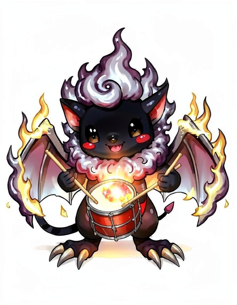 Cinderbat, a Pokemon OC made on GenTube